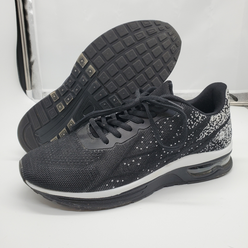 GANNOU Women's Black/White Air Athletic Running Shoes Size 9 - 9.5